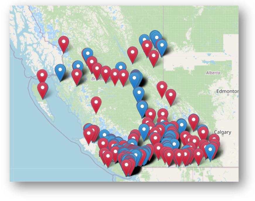 All LRS BCL Locations in BC